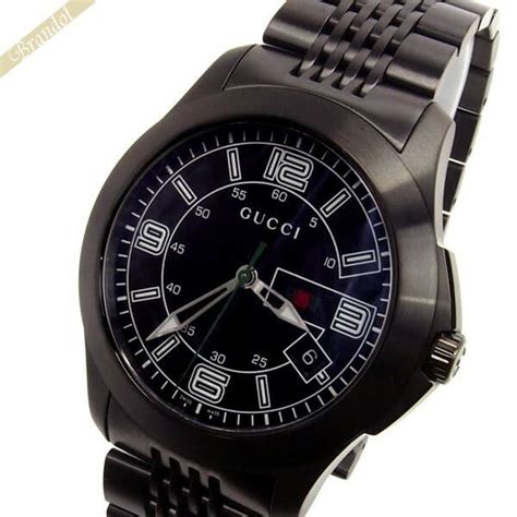gucci 126.3 black and red strap date issue